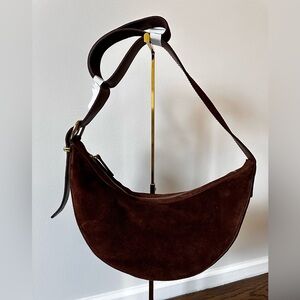 Madewell Essential sling bag - brown suede